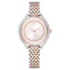 Crystalline Aura Uhr, Swiss Made, Metallarmband, Roségold-Farbton, gemischte Metalloberfläche Crystalline Aura Uhr, Swiss Made, Metallarmband, Roségold-Farbton, gemischte Metalloberfläche
