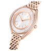 Crystalline Aura Uhr, Swiss Made, Metallarmband, Roségold-Farbton, roségoldfarbene Oberfläche Crystalline Aura Uhr, Swiss Made, Metallarmband, Roségold-Farbton, roségoldfarbene Oberfläche