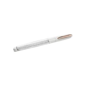 Crystalline-Rollerball-Stift, weiß, roségoldfarben plattiert