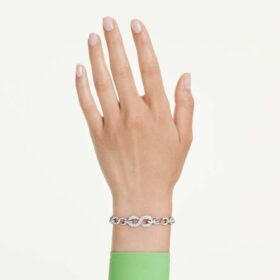 Dextera-Armband mit rundem Schliff, weiß, rhodiniert Dextera-Armband mit rundem Schliff, weiß, rhodiniert
