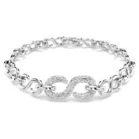 Dextera-Armband mit rundem Schliff, weiß, rhodiniert Dextera-Armband mit rundem Schliff, weiß, rhodiniert
