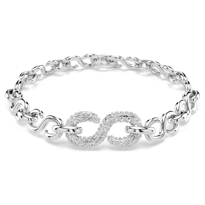Dextera-Armband mit rundem Schliff, weiß, rhodiniert Dextera-Armband mit rundem Schliff, weiß, rhodiniert
