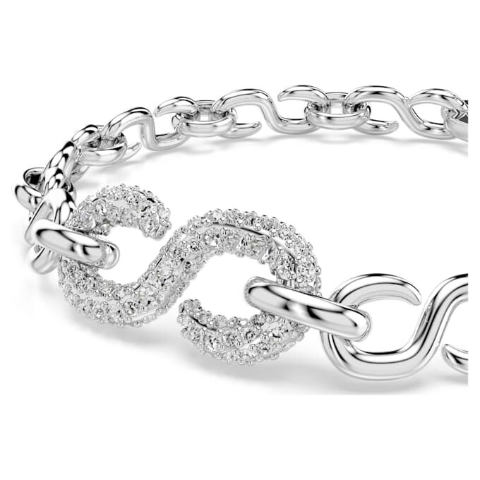 Dextera-Armband mit rundem Schliff, weiß, rhodiniert Dextera-Armband mit rundem Schliff, weiß, rhodiniert