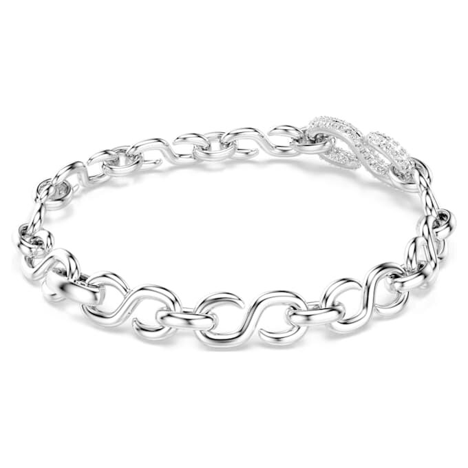 Dextera-Armband mit rundem Schliff, weiß, rhodiniert Dextera-Armband mit rundem Schliff, weiß, rhodiniert