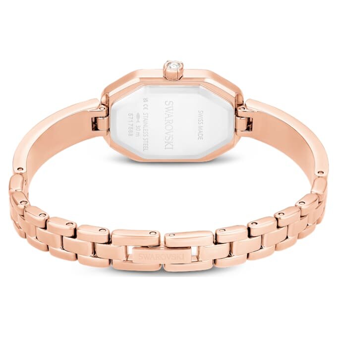Dextera Armreif-Uhr Swiss Made, Metallarmband, Rosa, roségoldfarben plattiert Dextera Armreif-Uhr Swiss Made, Metallarmband, Rosa, roségoldfarben plattiert