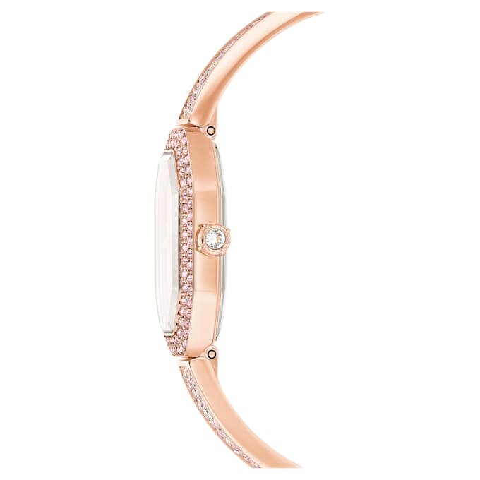 Dextera Armreif-Uhr Swiss Made, Metallarmband, Rosa, roségoldfarben plattiert Dextera Armreif-Uhr Swiss Made, Metallarmband, Rosa, roségoldfarben plattiert