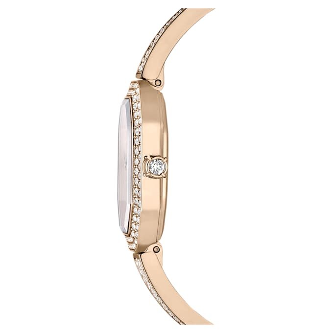 Dextera Armreifuhr Swiss Made, Metallarmband, goldfarben, champagnerfarbene Oberfläche Dextera Armreifuhr Swiss Made, Metallarmband, goldfarben, champagnerfarbene Oberfläche