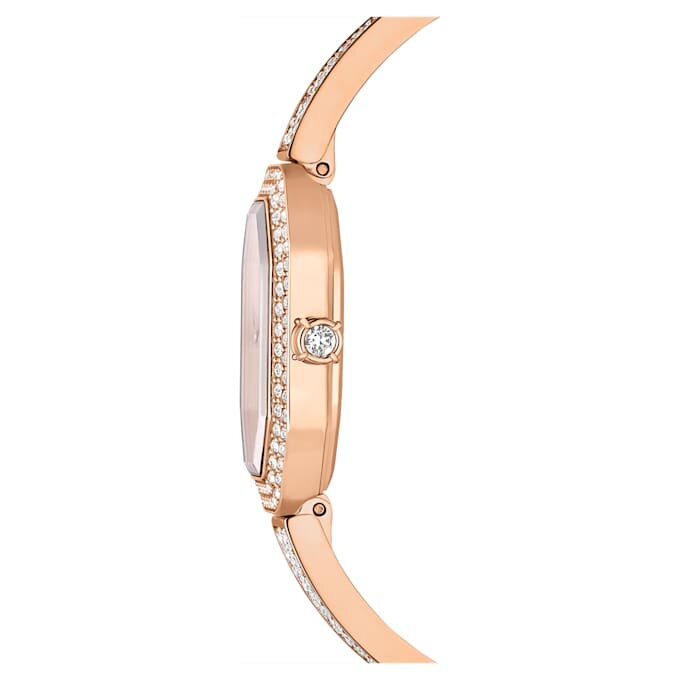 Dextera Armreifuhr Swiss Made, Metallarmband, Roségold-Farbton, roségoldfarbene Oberfläche Dextera Armreifuhr Swiss Made, Metallarmband, Roségold-Farbton, roségoldfarbene Oberfläche