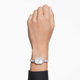 Dextera Armreih-Uhr Swiss Made, Metallarmband, silberfarben, Edelstahl