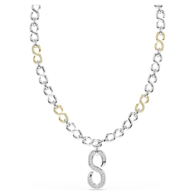 Dextera-Kette mit rundgeschliffenen Elementen, weiß, gemischte Metalloberfläche Dextera-Kette mit rundgeschliffenen Elementen, weiß, gemischte Metalloberfläche
