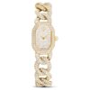Dextera Kettenuhr Swiss Made, Kristallarmband, goldfarben, goldfarbene Oberfläche Dextera Kettenuhr Swiss Made, Kristallarmband, goldfarben, goldfarbene Oberfläche