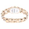 Dextera Kettenuhr Swiss Made, Kristallarmband, Weiß, champagnerfarbene Goldoptik Dextera Kettenuhr Swiss Made, Kristallarmband, Weiß, champagnerfarbene Goldoptik
