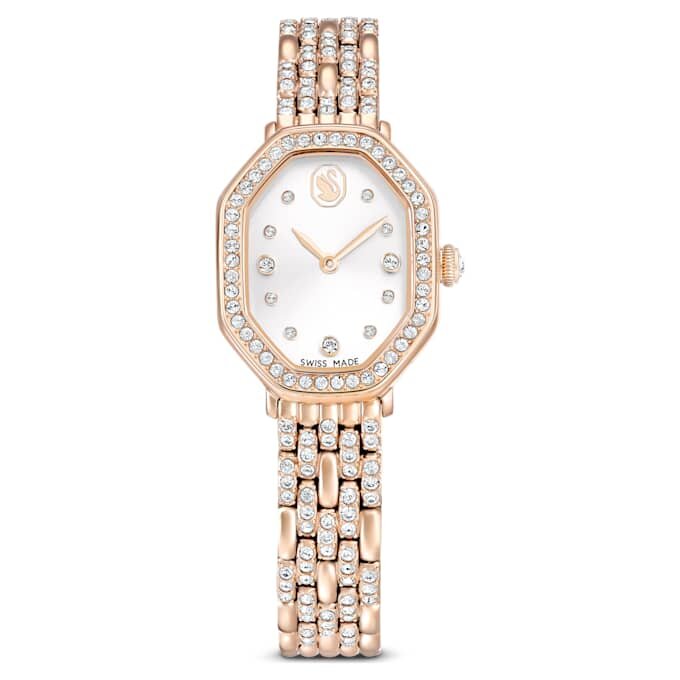 Dextera Octagon Uhr, Swiss Made, Metallarmband, goldfarben, roségoldfarbenes Finish Dextera Octagon Uhr, Swiss Made, Metallarmband, goldfarben, roségoldfarbenes Finish