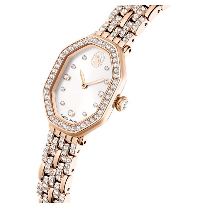 Dextera Octagon Uhr, Swiss Made, Metallarmband, goldfarben, roségoldfarbenes Finish Dextera Octagon Uhr, Swiss Made, Metallarmband, goldfarben, roségoldfarbenes Finish