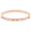 Dextera Pavé-Armreif, Weiß, roségoldfarben plattiert Dextera Pavé-Armreif, Weiß, roségoldfarben plattiert
