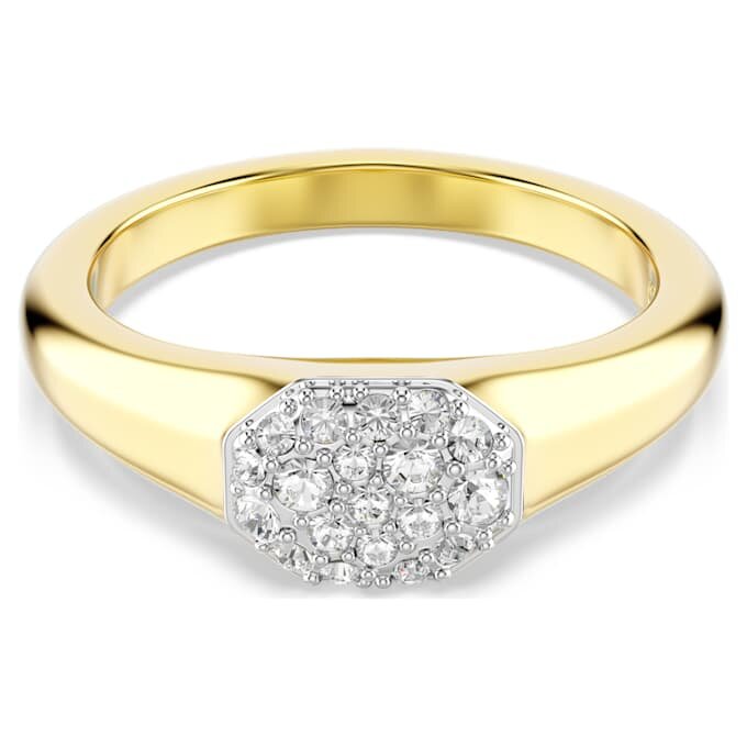 Dextera-Ring mit gemischten Schliffen, weiß, vergoldet Dextera-Ring mit gemischten Schliffen, weiß, vergoldet