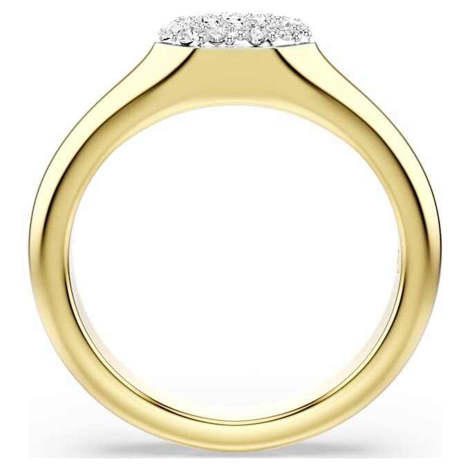 Dextera-Ring mit gemischten Schliffen, weiß, vergoldet Dextera-Ring mit gemischten Schliffen, weiß, vergoldet