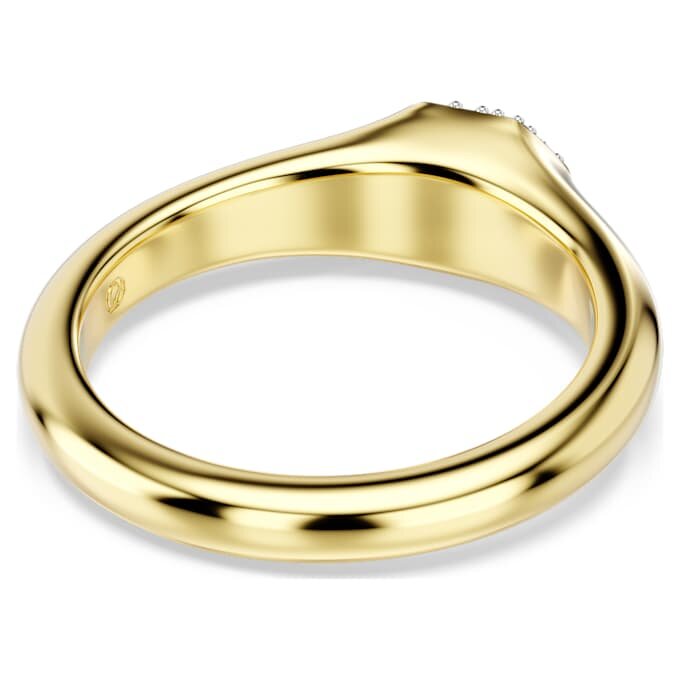 Dextera-Ring mit gemischten Schliffen, weiß, vergoldet Dextera-Ring mit gemischten Schliffen, weiß, vergoldet