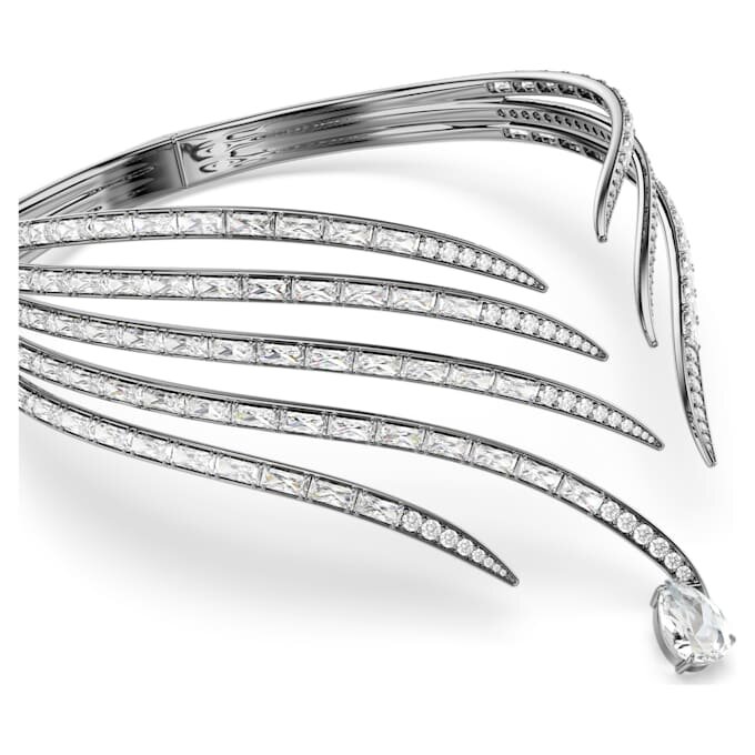Die Vienna Collection Choker Feather, Weiß, rutheniumbeschichtet Die Vienna Collection Choker Feather, Weiß, rutheniumbeschichtet
