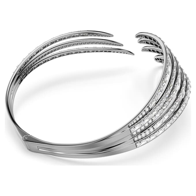 Die Vienna Collection Choker Feather, Weiß, rutheniumbeschichtet Die Vienna Collection Choker Feather, Weiß, rutheniumbeschichtet