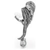 Die Vienna Collection Ohrklemmen „Feather“, Weiß, rutheniumbeschichtet Die Vienna Collection Ohrklemmen „Feather“, Weiß, rutheniumbeschichtet