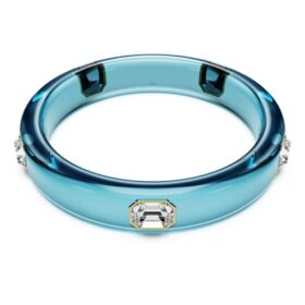 Dulcis Armreif mit Achtkant-Schliff, blau, goldfarben plattiert Dulcis Armreif mit Achtkant-Schliff, blau, goldfarben plattiert