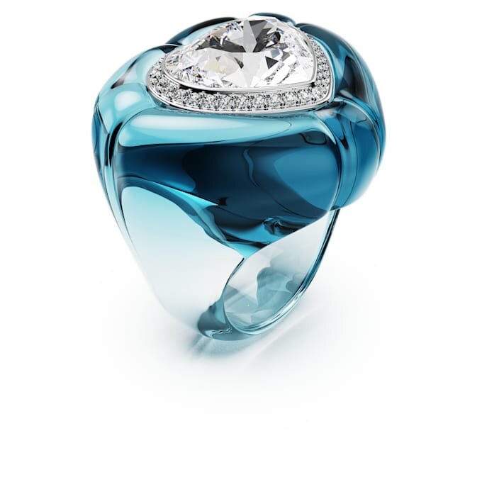 Dulcis Cocktailring, Herzschliff, Pavé, Herz, Blau Dulcis Cocktailring, Herzschliff, Pavé, Herz, Blau
