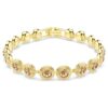 Ein Angelic Armband, Rundschliff, Karamell, goldfarben plattiert Ein Angelic Armband, Rundschliff, Karamell, goldfarben plattiert