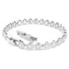 Ein Angelic Armband, Rundschliff, klein, weiß, rhodiniert Ein Angelic Armband, Rundschliff, klein, weiß, rhodiniert