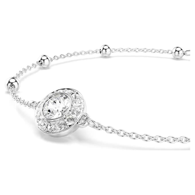 Ein Angelic Armband, Rundschliff, Weiß, rhodiniert Ein Angelic Armband, Rundschliff, Weiß, rhodiniert