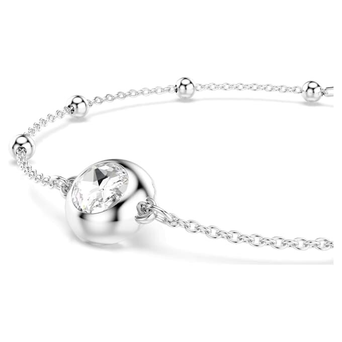 Ein Angelic Armband, Rundschliff, Weiß, rhodiniert Ein Angelic Armband, Rundschliff, Weiß, rhodiniert