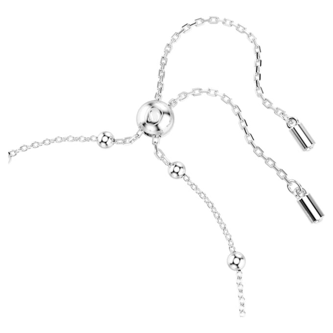Ein Angelic Armband, Rundschliff, Weiß, rhodiniert Ein Angelic Armband, Rundschliff, Weiß, rhodiniert