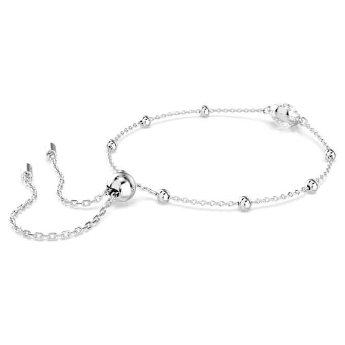 Ein Angelic Armband, Rundschliff, Weiß, rhodiniert Ein Angelic Armband, Rundschliff, Weiß, rhodiniert