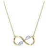 Eternity-Anhänger mit im Labor gezüchteten Diamanten, 0,35 Karat insgesamt, verschiedene Formen, 14-karätiges Gelbgold Eternity-Anhänger mit im Labor gezüchteten Diamanten, 0,35 Karat insgesamt, verschiedene Formen, 14-karätiges Gelbgold