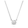 Eternity-Anhänger mit im Labor gezüchteten Diamanten, 0,5 Karat insgesamt, runde Form, Sterlingsilber Eternity-Anhänger mit im Labor gezüchteten Diamanten, 0,5 Karat insgesamt, runde Form, Sterlingsilber