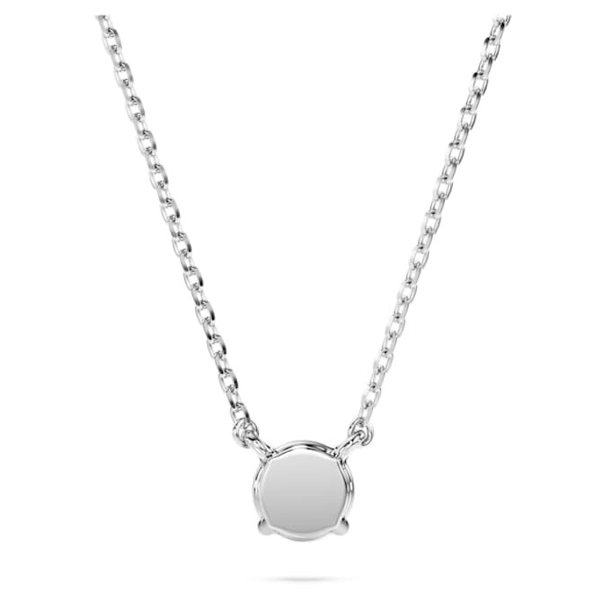 Eternity-Anhänger mit im Labor gezüchteten Diamanten, 0,5 Karat insgesamt, runde Form, Sterlingsilber Eternity-Anhänger mit im Labor gezüchteten Diamanten, 0,5 Karat insgesamt, runde Form, Sterlingsilber