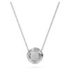 Eternity-Halo-Solitär-Anhänger mit im Labor gezüchteten Diamanten, 0,59 Karat insgesamt, runde Form, 14 Karat Weißgold Eternity-Halo-Solitär-Anhänger mit im Labor gezüchteten Diamanten, 0,59 Karat insgesamt, runde Form, 14 Karat Weißgold