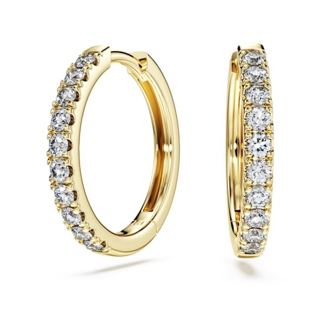 Eternity-Ohrringe mit im Labor gezüchteten Diamanten, 0,5 Karat insgesamt, runde Form, 14 Karat Gelbgold Eternity-Ohrringe mit im Labor gezüchteten Diamanten, 0,5 Karat insgesamt, runde Form, 14 Karat Gelbgold