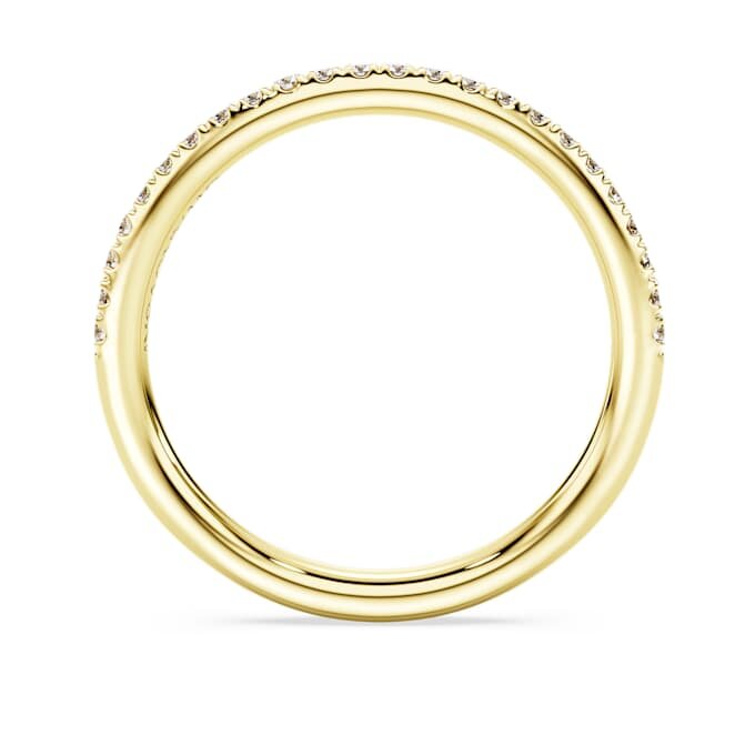Eternity-Ring mit im Labor gezüchteten Diamanten, 0,2 Karat insgesamt, runde Form, 14 Karat Gelbgold Eternity-Ring mit im Labor gezüchteten Diamanten, 0,2 Karat insgesamt, runde Form, 14 Karat Gelbgold