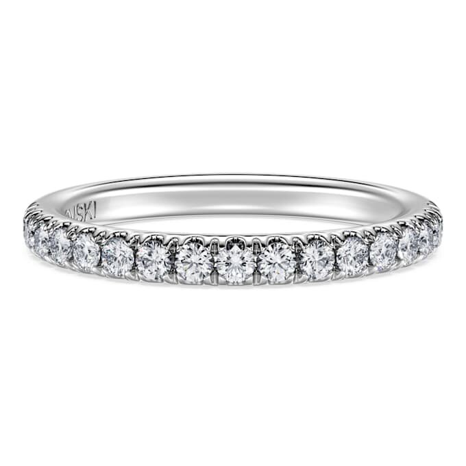 Eternity-Ring mit im Labor gezüchteten Diamanten, 0,4 Karat insgesamt, runde Form, 14K Weißgold Eternity-Ring mit im Labor gezüchteten Diamanten, 0,4 Karat insgesamt, runde Form, 14K Weißgold