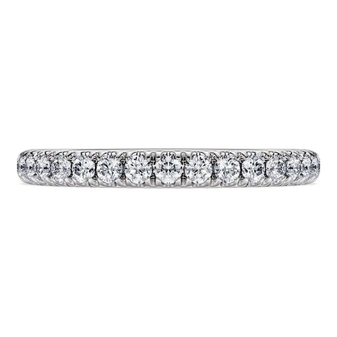 Eternity-Ring mit im Labor gezüchteten Diamanten, 0,4 Karat insgesamt, runde Form, 14K Weißgold Eternity-Ring mit im Labor gezüchteten Diamanten, 0,4 Karat insgesamt, runde Form, 14K Weißgold