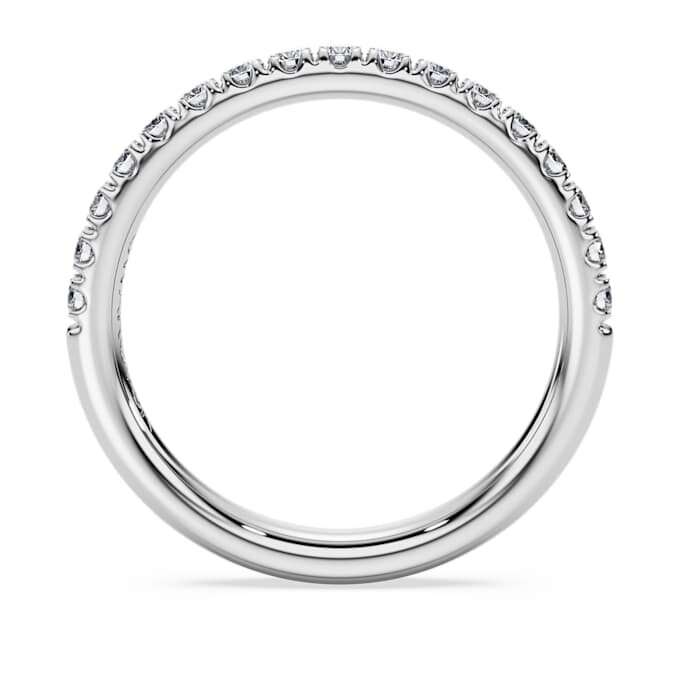 Eternity-Ring mit im Labor gezüchteten Diamanten, 0,4 Karat insgesamt, runde Form, 14K Weißgold Eternity-Ring mit im Labor gezüchteten Diamanten, 0,4 Karat insgesamt, runde Form, 14K Weißgold