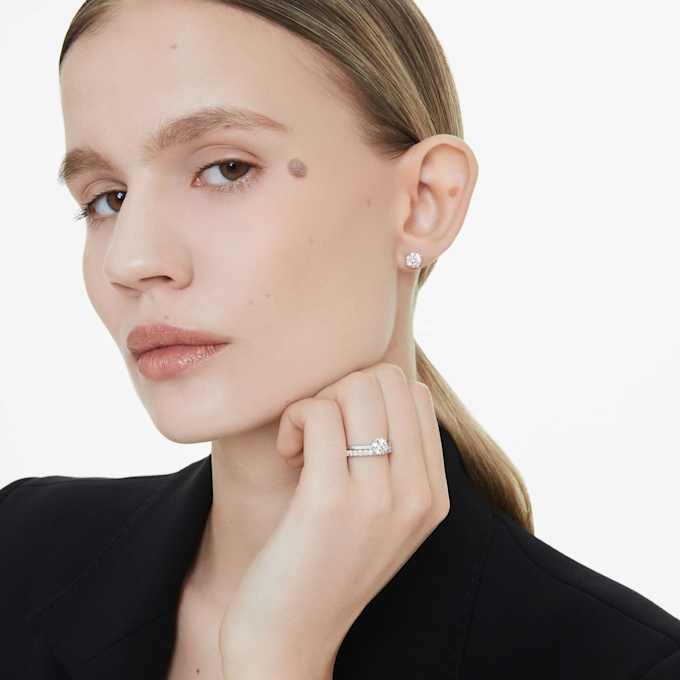 Eternity-Ring mit im Labor gezüchteten Diamanten, 0,4 Karat insgesamt, runde Form, 14K Weißgold Eternity-Ring mit im Labor gezüchteten Diamanten, 0,4 Karat insgesamt, runde Form, 14K Weißgold