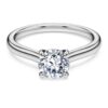 Eternity-Ringe mit im Labor gezüchteten Diamanten, 1 Karat insgesamt, runde Form, 14 Karat Weißgold Eternity-Ringe mit im Labor gezüchteten Diamanten, 1 Karat insgesamt, runde Form, 14 Karat Weißgold
