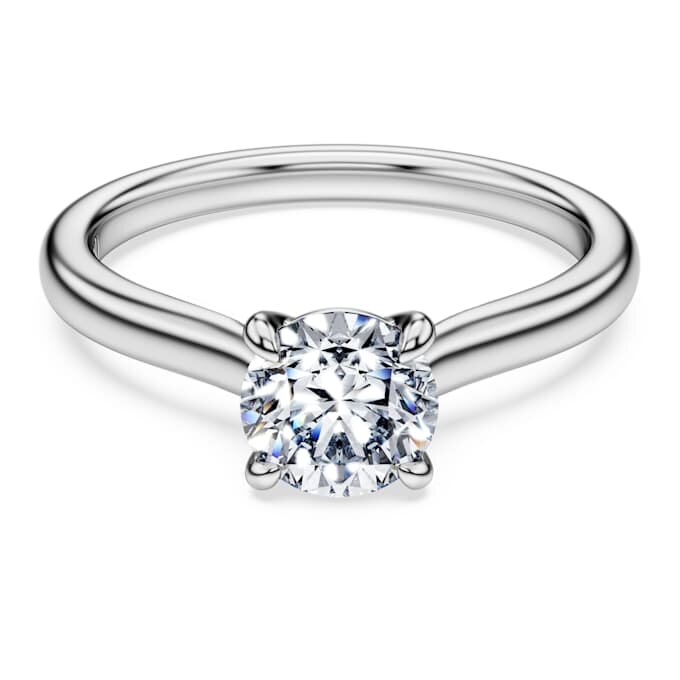 Eternity-Ringe mit im Labor gezüchteten Diamanten, 1 Karat insgesamt, runde Form, 14 Karat Weißgold Eternity-Ringe mit im Labor gezüchteten Diamanten, 1 Karat insgesamt, runde Form, 14 Karat Weißgold