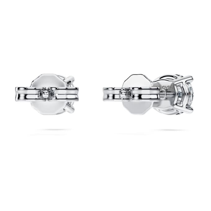 Eternity Solitaire-Ohrringe mit im Labor gezüchteten Diamanten, 1 Karat insgesamt, runde Form, 14K Weißgold Eternity Solitaire-Ohrringe mit im Labor gezüchteten Diamanten, 1 Karat insgesamt, runde Form, 14K Weißgold