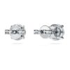 Eternity Solitaire-Ohrringe mit im Labor gezüchteten Diamanten, 2 Karat insgesamt, runde Form, 14-karätiges Weißgold Eternity Solitaire-Ohrringe mit im Labor gezüchteten Diamanten, 2 Karat insgesamt, runde Form, 14-karätiges Weißgold