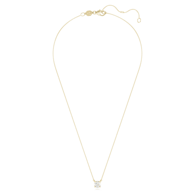 Eternity-Solitär-Anhänger mit im Labor gezüchteten Diamanten, 1 Karat insgesamt, runde Form, 14 Karat Gelbgold Eternity-Solitär-Anhänger mit im Labor gezüchteten Diamanten, 1 Karat insgesamt, runde Form, 14 Karat Gelbgold