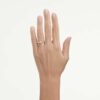 Eternity-Solitärring mit im Labor gezüchteten Diamanten, 0,25 Karat insgesamt, runde Form, Sterlingsilber Eternity-Solitärring mit im Labor gezüchteten Diamanten, 0,25 Karat insgesamt, runde Form, Sterlingsilber