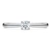 Eternity-Solitärring mit im Labor gezüchteten Diamanten, 0,25 Karat insgesamt, runde Form, Sterlingsilber Eternity-Solitärring mit im Labor gezüchteten Diamanten, 0,25 Karat insgesamt, runde Form, Sterlingsilber
